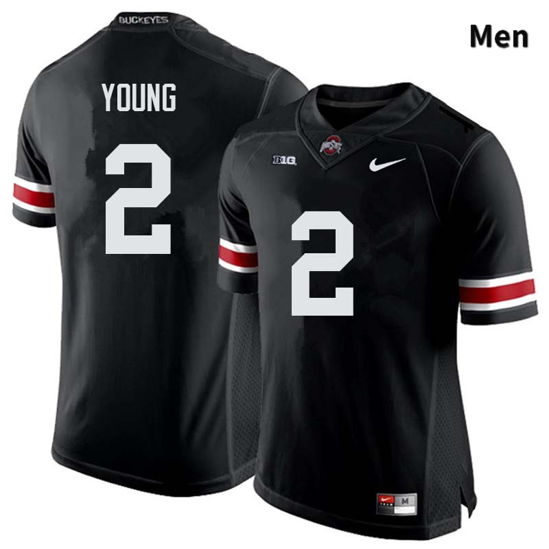 Men's Ohio State Buckeyes #2 Chase Young Black Authentic College Stitched Football Jersey 23JM043FZ